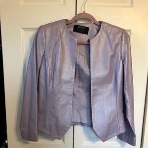 Lavender leather jacket size 2p